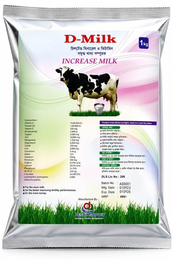 Desh Agrovet d milk product pack
